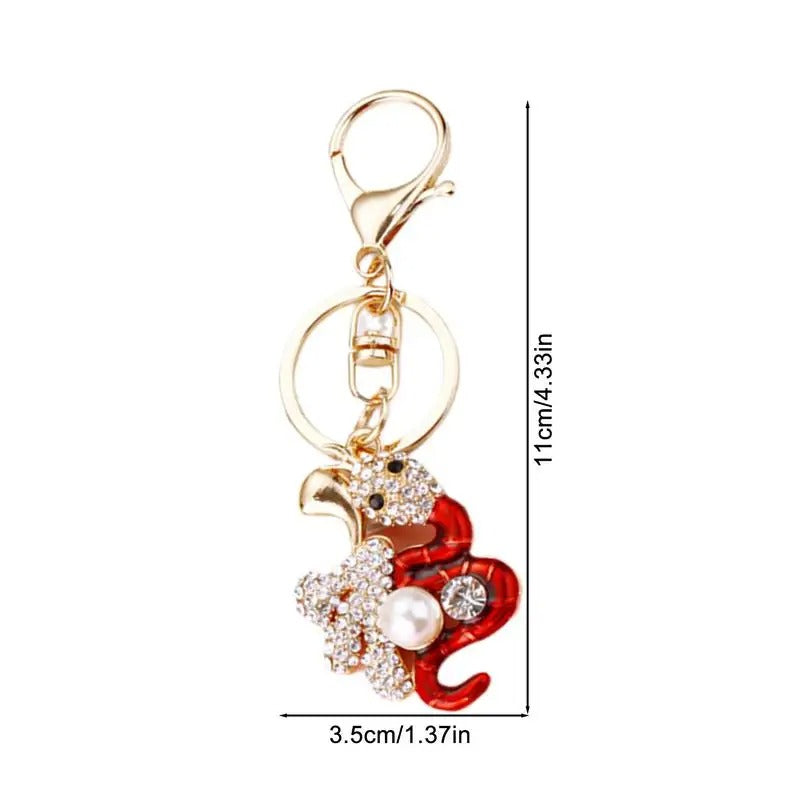 Porte-clés Serpent Porte-Bonheur