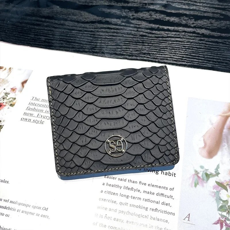 Portefeuille Serpent Noir
