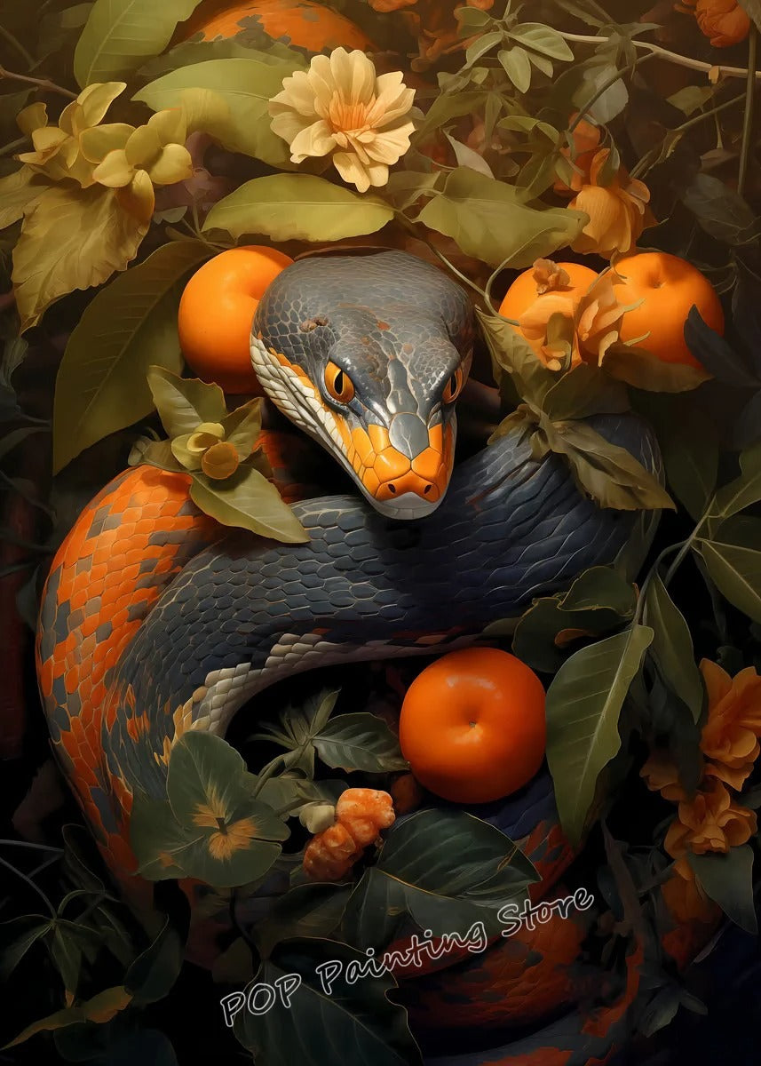 Affiche Serpent Vintage