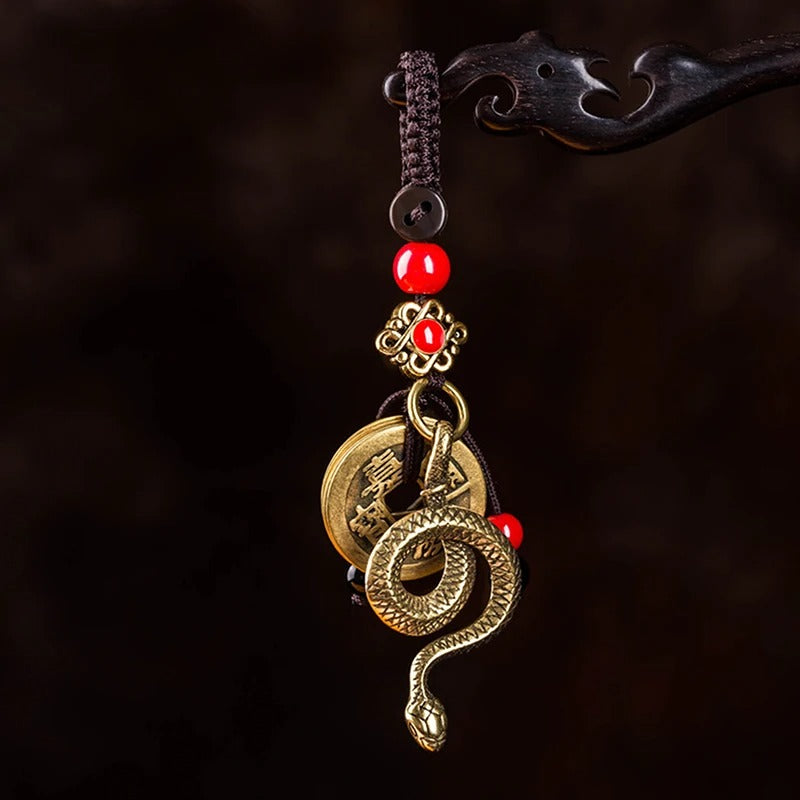 Porte-clés Serpent Doré