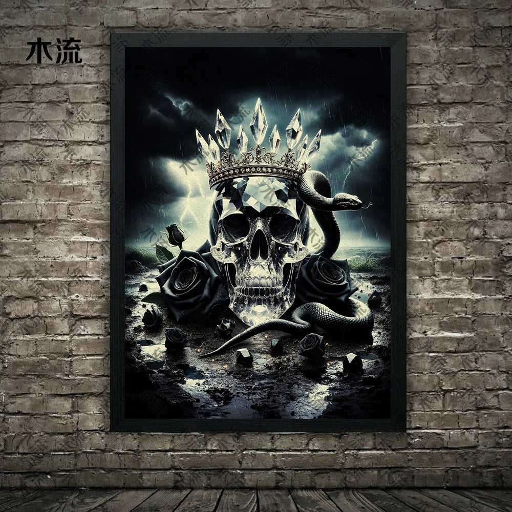 Poster Serpent et Crâne