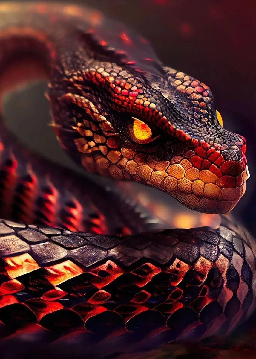 Tableau Serpent Géant
