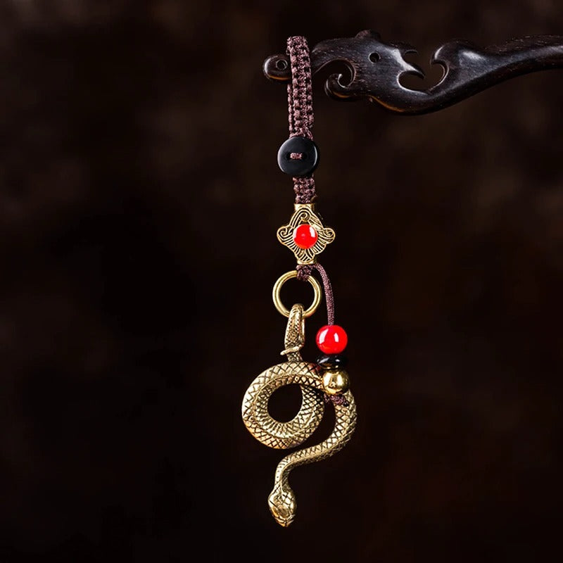 Porte-clés Serpent Doré