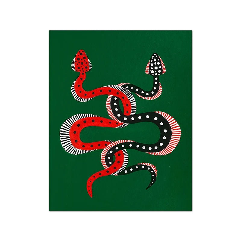 Tableau Serpent Coloré