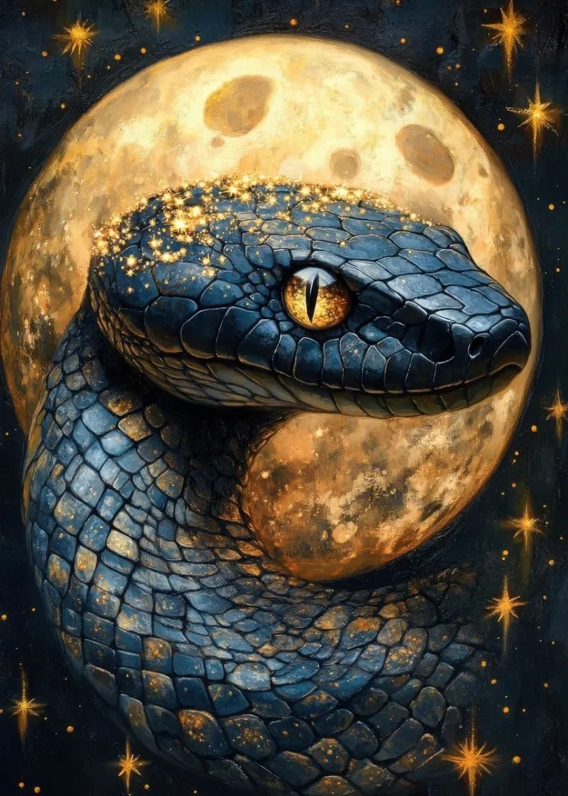Tableau Serpent Triptyque